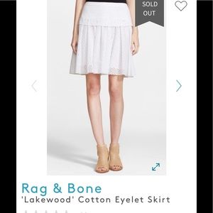 Rag & Bone Lakewood Eyelet Skirt